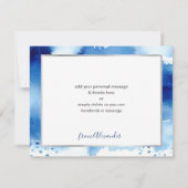 BAR MITZVAH bedankt zilveren ster blauw waterverf (Achterkant)