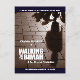 Bar Mitzvah Bimah Film Het Briefkaart van de datum