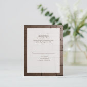 Bar Mitzvah Bimah Movie RSVP Reply Card (Staand voorkant)