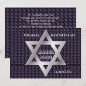 Bar Mitzvah Birthday Modern Pattern Kaart (Voorkant / Achterkant)