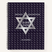 Bar Mitzvah Birthday Modern Pattern Notitieboek (Voorkant)