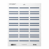 Bar Mitzvah Blank Adresetiketten Etiket (Full Sheet)