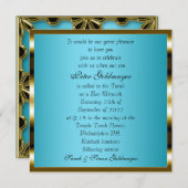 Bar Mitzvah Blue-ceremonie Kaart (Voorkant / Achterkant)