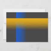 Bar Mitzvah Blue en geel op elke kleur Kaart (Achterkant)