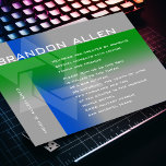 Bar Mitzvah Blue en Green op elke kleur Kaart<br><div class="desc">Bar Mitzvah en Bat Mitzvah uitnodigingen die door Umua worden ontworpen. Gedrukt en verzonden door Zazzle of zijn partners.</div>