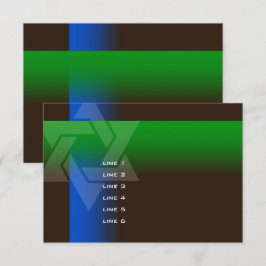 Bar Mitzvah Blue en Green op elke kleur Kaart