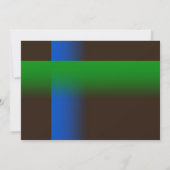 Bar Mitzvah Blue en Green op elke kleur Kaart (Achterkant)