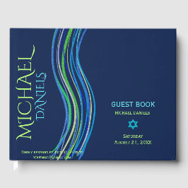 Bar Mitzvah Blue en Green Prayer Shawl Gastenboek