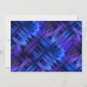 Bar Mitzvah Blue en Paarse Abstracte spelden Kaart (Achterkant)