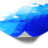 Bar Mitzvah, Blue Geometric, Photo, Sign in Board Poster (Hoek)