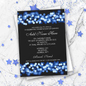 Bar Mitzvah Blue Hollywood Glam Kaart