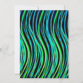 Bar Mitzvah Blue Neon Green Prayer Shawl Kaart (Achterkant)