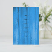 Bar Mitzvah Blue Techno Streaks Kaart (Staand voorkant)