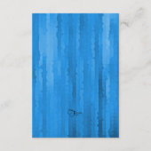 Bar Mitzvah Blue Techno Streaks Kaart (Achterkant)