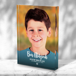 Bar Mitzvah Bold Modern Script Custom Keepomwille Fotoblokken