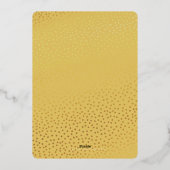 BAR MITZVAH  bord roze ombre gouden ster Folie Uitnodiging (Achterkant)