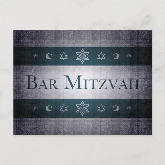 Bar Mitzvah Briefkaart (Voorkant)