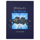 Bar Mitzvah, dank aan uw gasten met deze Klembord (Achterkant)