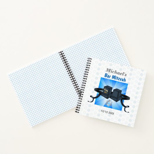 Bar Mitzvah, dank aan uw gasten met deze Notitieboek (Binnen)