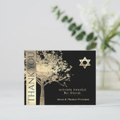 Bar Mitzvah Dank u Briefkaart (Staand voorkant)