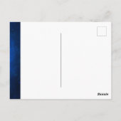 Bar Mitzvah Dank u Gebed Shawl Blauw Briefkaart (Achterkant)