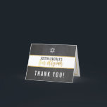 BAR MITZVAH DANK U krijtbord goud schrijven Bedankkaart<br><div class="desc">door kat massard >>> WWW SIMPLYSWEETPAPERIE.COM <<<</div>