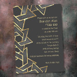 Bar Mitzvah Dark Grey Gold Star van David Kaart<br><div class="desc">Bar Mitzvah Dark Grey Gouden ster van David Bar Mitzvah en Bat Mitzvah uitnodigingssets ontworpen door Umua. Gedrukt en verzonden door Zazzle of haar partners.</div>