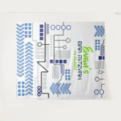 Bar Mitzvah DIGITALE Fotocabine Feest Achtergrond Wandkleed (Voorkant (horizontaal))