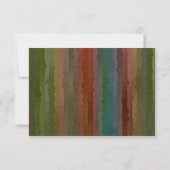 Bar Mitzvah Earth Tone Streaks RSVP Kaart (Achterkant)