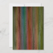 Bar Mitzvah Earth Tone Streaks Uitnodiging (Achterkant)