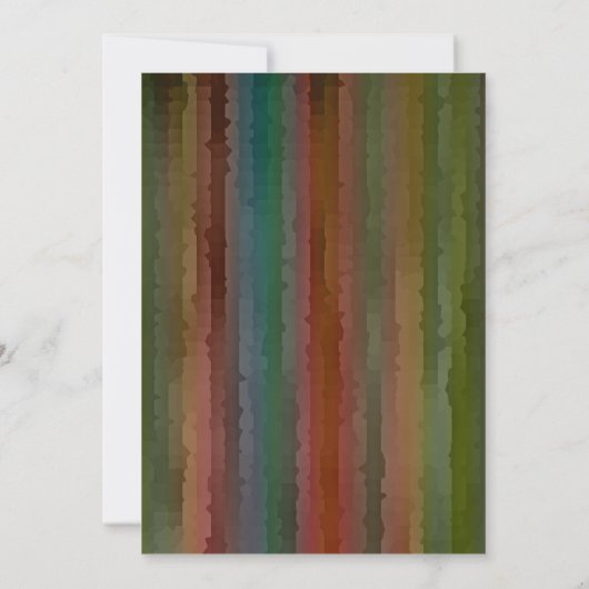 Bar Mitzvah Earth Tone Streaks Uitnodiging (Achterkant)