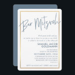 BAR MITZVAH eenvoudig minimalistisch modern blauw  Kaart<br><div class="desc">door kat massard >> kat@simplysweetPAPERIE.com <<<< Love the design, maar ik zou graag enkele wijzigingen zien - een ander kleurenschema, product, een foto toevoegen of aangepast voor een andere gelegenheid - ik ben blij dat ik u kan helpen! - - - - - - - - - - - -...</div>