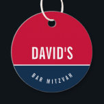 BAR MITZVAH eenvoudig modern blauw blauw football  Bedankjes Labels<br><div class="desc">door kat massard >> https://linktr.ee/simplysweetpaperie <<<<< Een eenvoudig,  gepersonaliseerd label dat perfect is voor favoriete tags voor uw speciale gebeurtenis.</div>