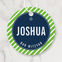 BAR MITZVAH eenvoudig modern nfl. groen marineblau