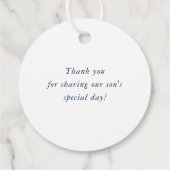 BAR MITZVAH eenvoudig modern nfl groen zwart Bedankjes Labels (Achterkant)