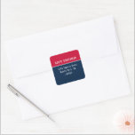 BAR MITZVAH eenvoudig, modern, vetgedrukt football Vierkante Sticker<br><div class="desc">door kat massard >> https://linktr.ee/simplysweetpaperie <<<<</div>