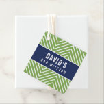 BAR MITZVAH eenvoudige moderne geometrische marine Bedankjes Labels<br><div class="desc">door kat massard >> https://linktr.ee/simplysweetpaperie <<<<< Een eenvoudig,  gepersonaliseerd label dat perfect is voor favoriete tags voor uw speciale gebeurtenis.</div>