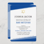 BAR MITZVAH eenvoudige moderne koningsblauw gouden Kaart<br><div class="desc">door kat massard >> www.simplysweetPAPERIE.com <<< Een eenvoudig, maar stijlvol ontwerp voor de BAT MITZVAH-viering van uw zoon. Wow je vrienden en familie met dit kleine nummer; D Setup als een sjabloon is het eenvoudig voor u om uw eigen gegevens toe te voegen, uw foto toe te voegen of op...</div>