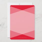 BAR MITZVAH eenvoudige moderne rode gouden ster Kaart (Achterkant)