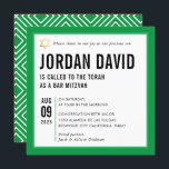 BAR MITZVAH eenvoudige moderne typografie kelly gr Kaart<br><div class="desc">door kat massard >> kat@simplysweetPAPERIE.com <<< CONTACT MET ME voor aangepaste formuleringen of om regels toe te voegen in Hebreeuwse liefde voor het ontwerp, maar ik zou graag enkele wijzigingen zien - een ander kleurenschema, product, een foto toevoegen of aangepast voor een andere gelegenheid - ik neem niet alleen contact...</div>