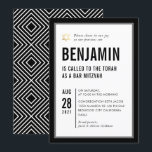 BAR MITZVAH eenvoudige moderne typografie zwart wi Kaart<br><div class="desc">door kat massard >> kat@simplysweetPAPERIE.com <<< CONTACT MET ME voor aangepaste formuleringen of om regels toe te voegen in Hebreeuwse liefde voor het ontwerp, maar ik zou graag enkele wijzigingen zien - een ander kleurenschema, product, een foto toevoegen of aangepast voor een andere gelegenheid - ik neem niet alleen contact...</div>