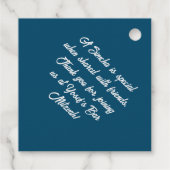 Bar Mitzvah Elegant Hebreeuws Gepersonaliseerd Mon Bedankjes Labels (Achterkant)