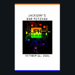 Bar Mitzvah Event Custom Logo Poster<br><div class="desc">Dit ontwerp kan op het gebied worden gepersonaliseerd dat door de foto en/of tekst te veranderen wordt verstrekt. Of het kan worden aangepast door te klikken deze Sjabloon personaliseert en dan de klik te kiezen om verdere optie aan te passen en de kleur van de achtergrond te schrappen of te...</div>