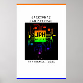 Bar Mitzvah Event Custom Logo Poster (Voorkant)