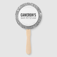 BAR MITZVAH FAN selfie classy glam zilveren glitte
