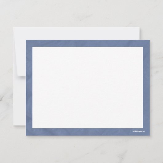 Bar Mitzvah Foto bedankt kaart in blauw (Achterkant)