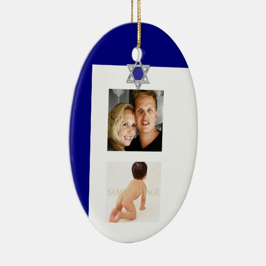 Bar Mitzvah foto keepomwille PERSONALIZE Keramisch Ornament (Rechts)