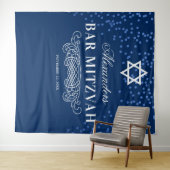 Bar Mitzvah-fotobackdrop Wandkleed (In Situ (horizontaal))