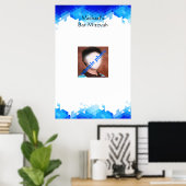 Bar Mitzvah, Geometric, Foto, Sign in Board Poster (Thuiskantoor)