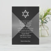 Bar Mitzvah Geometrische achtergrond Kaart (Staand voorkant)